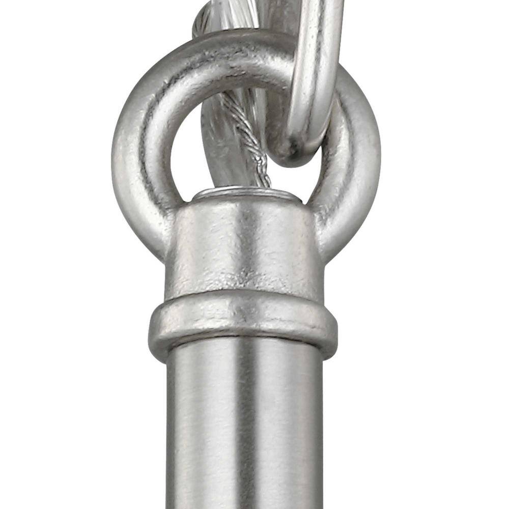 Angelic Brushed Nickel Mini Pendant with Etched Glass Shade