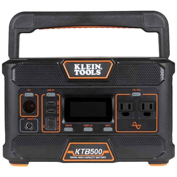 Klein Tools 500-Watt Portable Power Station Push Button Start