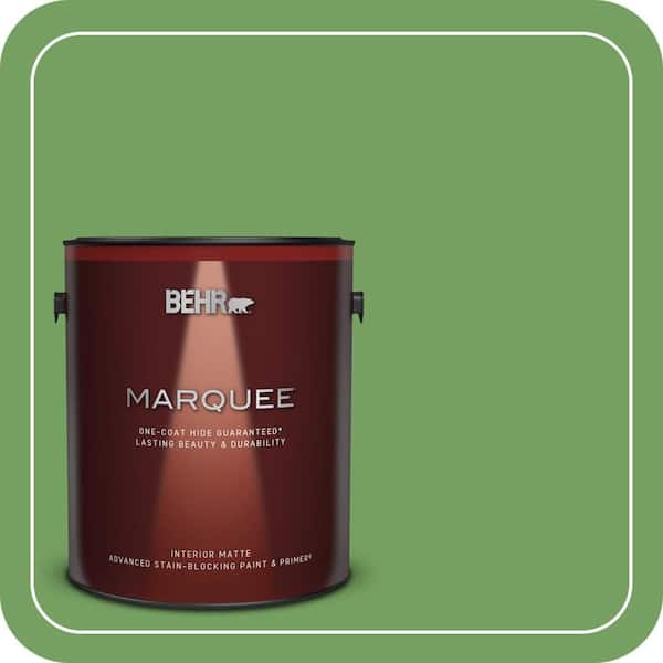 BEHR MARQUEE 1 gal. #MQ4-47 Parakeet One-Coat Hide Matte Interior Paint & Primer