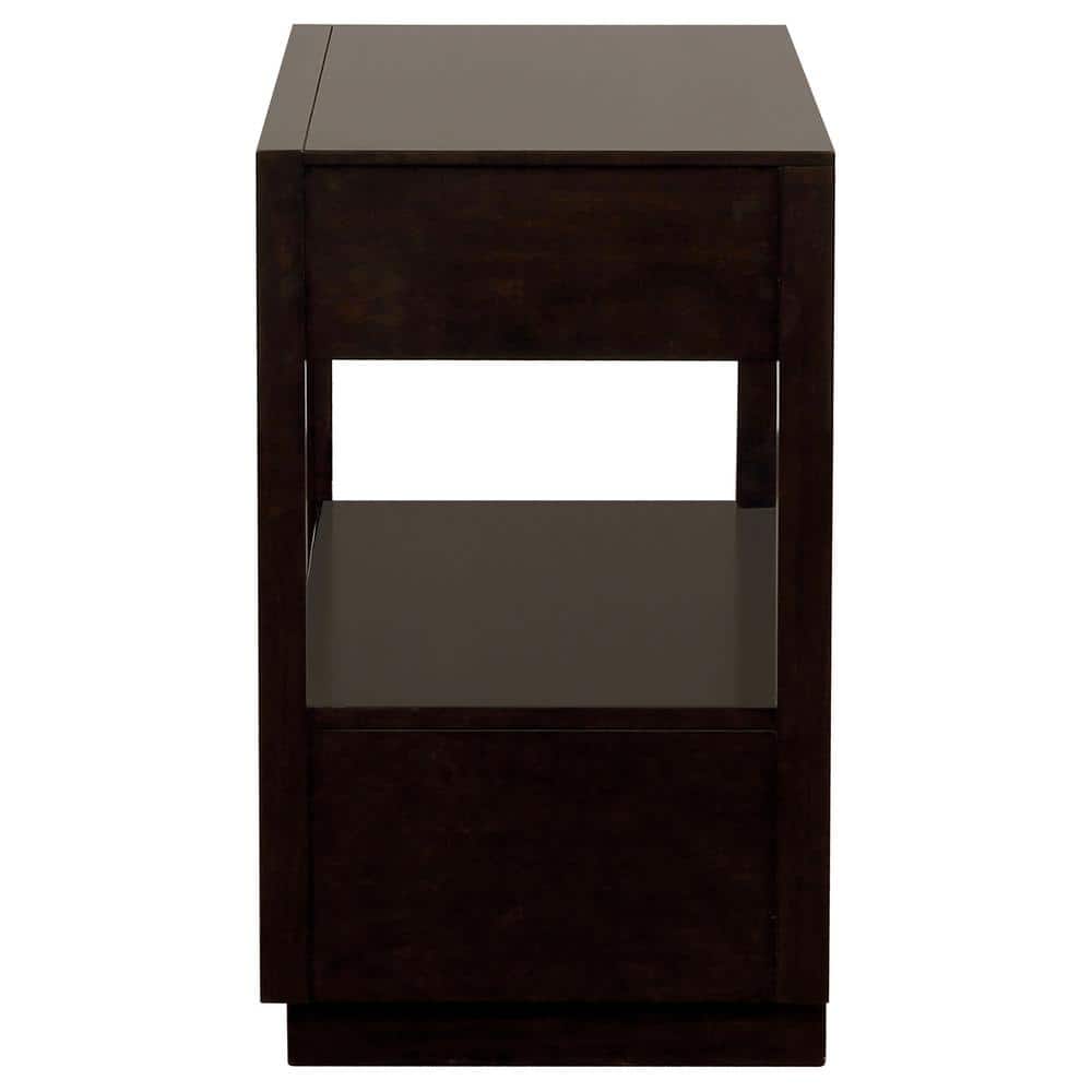 Durango Smoked Peppercorn 2-Drawer Transitional Nightstand
