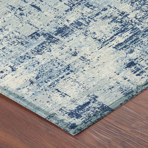 Chantille Machine Washable Indoor/Outdoor Abstract ACN2693 Blue 10 ft. x 14 ft. Area Rug