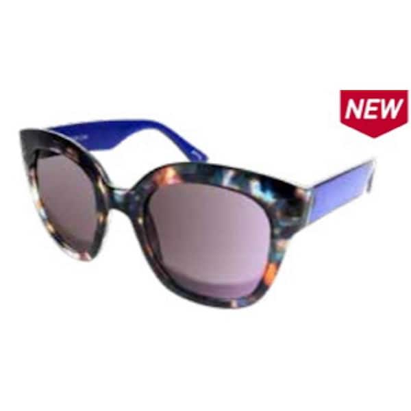Pugs Fashion Polycarbonate Frame with Colorful Tortoise and Color-Blocked Metal Temple Bar Sunglass