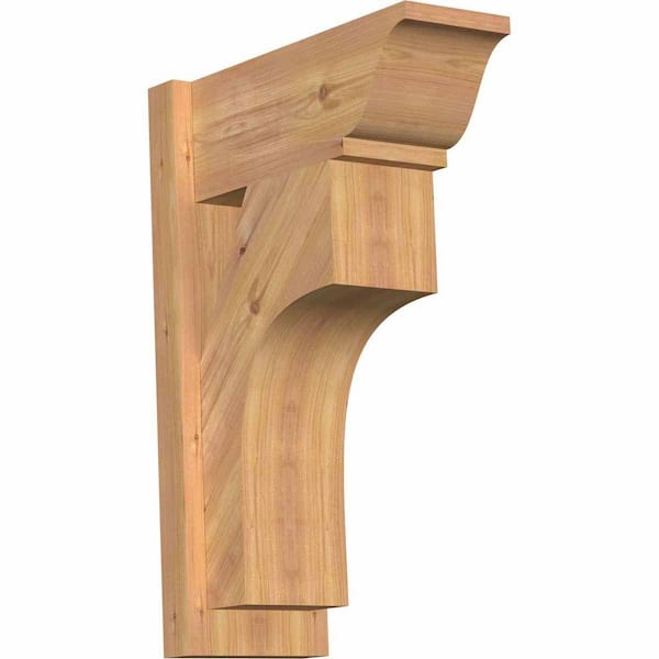 Ekena Millwork 8 in. x 26 in. x 18 in. Western Red Cedar Westlake Traditional Smooth Outlooker