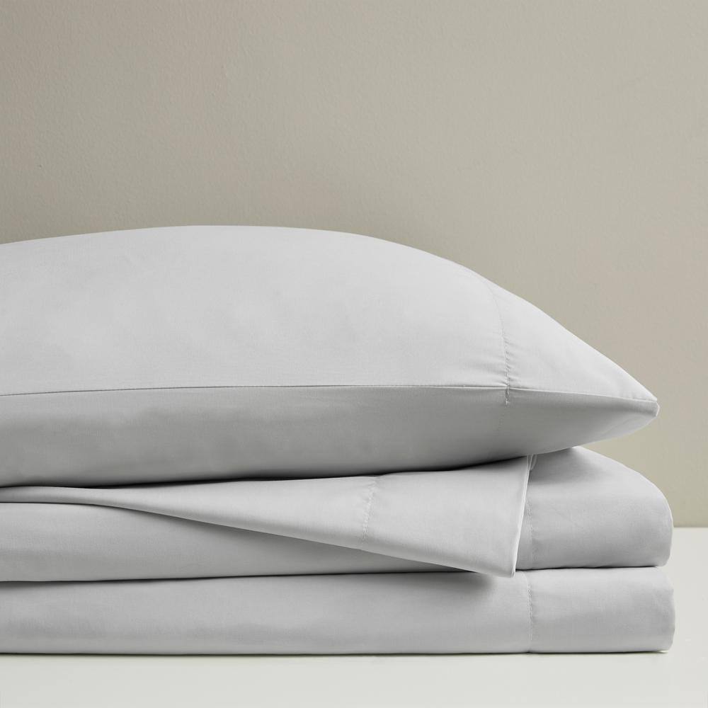 Light Grey Queen Woven Microfiber Sheet Set