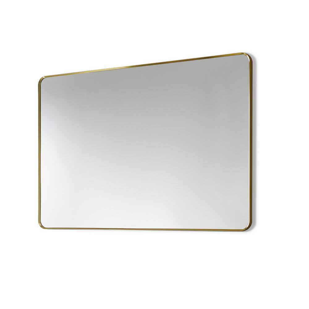 Eleganza 48" Gold & Silver Aluminum Rectangular Vanity Mirror