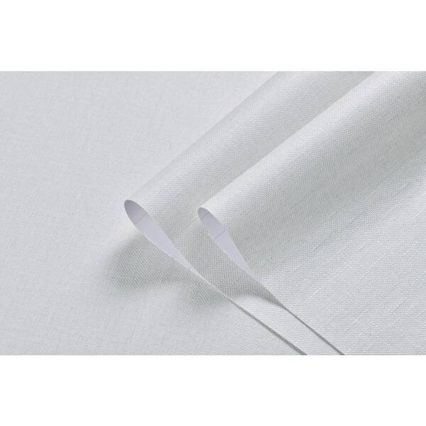 Ejoy IceGreen Linen Texture Vinyl Peel and Stick Wallpaper Roll, 2 ft. x 33 ft./Roll (1 Roll)