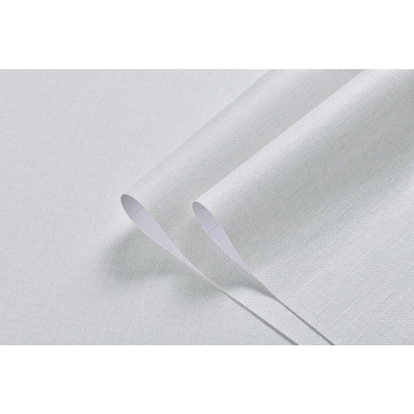 Ejoy MintGreen Linen Texture Vinyl Peel and Stick Wallpaper Roll, 2 ft. x 33 ft./Roll (1 Roll)