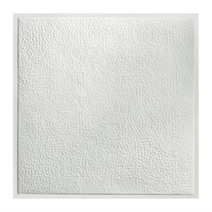 Chicago 2 ft. x 2 ft. Lay-In Tin Ceiling Tile in Gloss White (Case of 5)