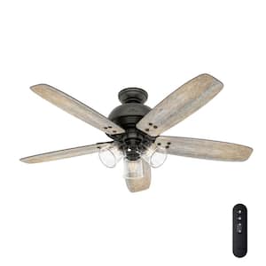 Deermont 52 in. LED Indoor Noble Bronze Ceiling Fan with Light and Remote Control