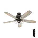 Deermont 52 in. LED Indoor Noble Bronze Ceiling Fan with Light and Remote Control