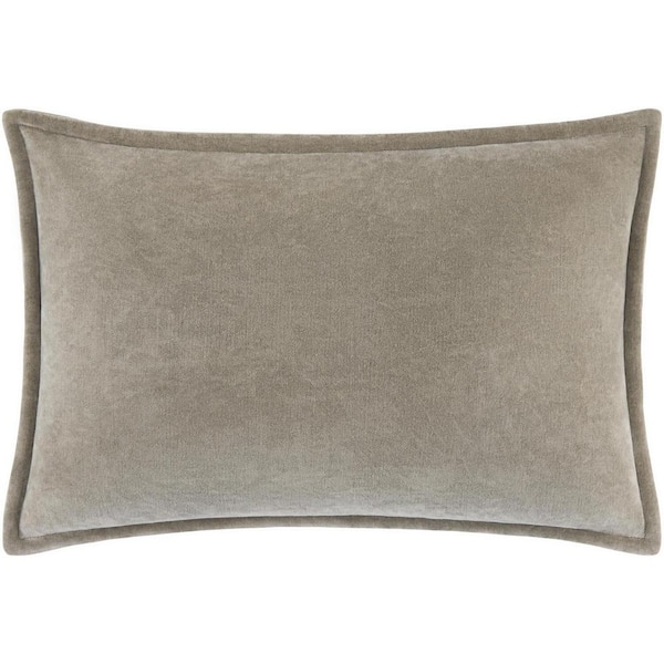 Galey Alix Karling Modern Accent Pillow, 18 in. L x 18 in. W, Taupe