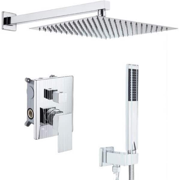 Unbranded Roxy 13.5 in. W 3 Jet Shower Tower in Polished Chrome 16GS-36166