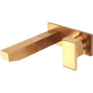 3MO800-BG Single-Handle Wall Mount Vessel Filler/Roman Tub Faucet in Brushed Gold