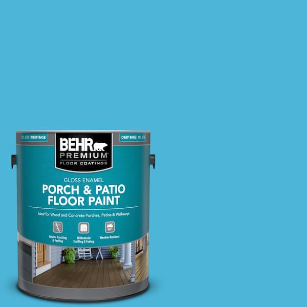 BEHR PREMIUM 1 gal. #P490-4 Aztec Sky Gloss Enamel Interior/Exterior Porch and Patio Floor Paint