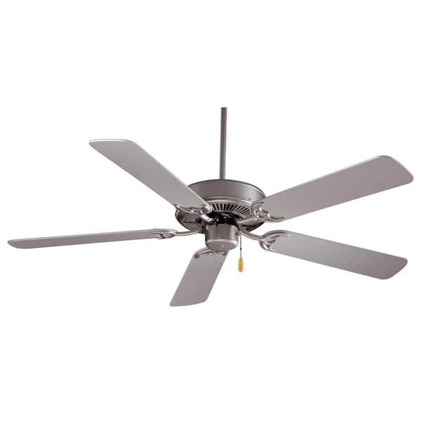 MINKA-AIRE Contractor 42 in. Indoor Brushed Steel Ceiling Fan