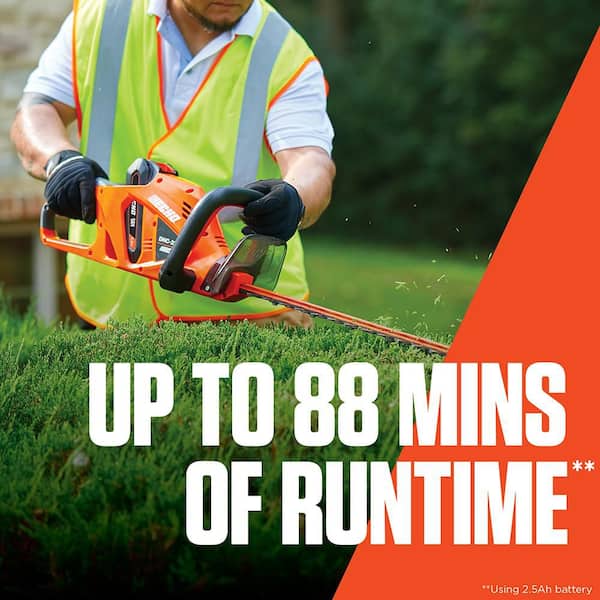 56V 22 in. Double-Sided Reciprocating Cordless Battery Powered Hedge Trimmer with 2.5Ah Battery and Charger