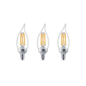 Candle LED 2700K Candelabra Base Dimmable Philips 427799 3.5-Watt 25-Watt 