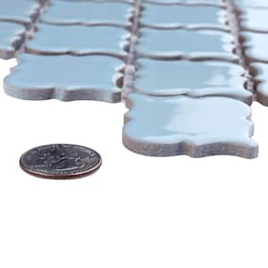 Hudson Tangier Cashmere Blue 12-3/8 in. x 12-1/2 in. Porcelain Mosaic Tile (11.0 sq. ft./Case)