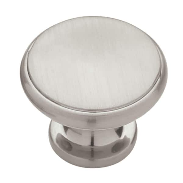 Liberty Modern Peak 1-1/8 in. (28mm) Satin Nickel Round Cabinet Knob