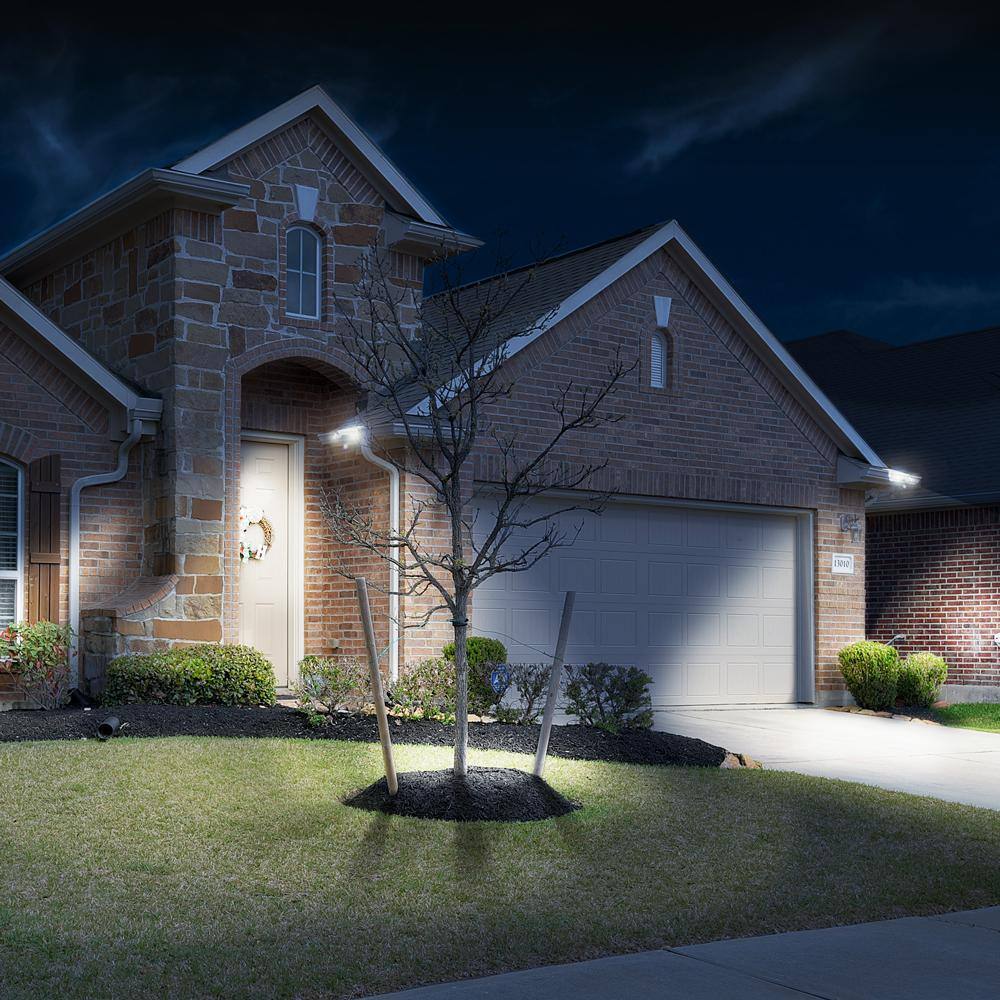 EZ Home White Solar LED Security Flood Light