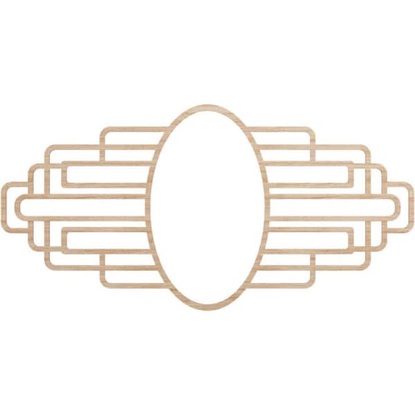 Ekena Millwork 28 in. x 10.25 in. x 0.25 in. Wood Medallion Moulding