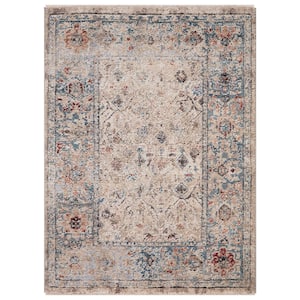 Pandora Collection Kashmir Ivory 3 ft. x 5 ft. Traditional Area Rug