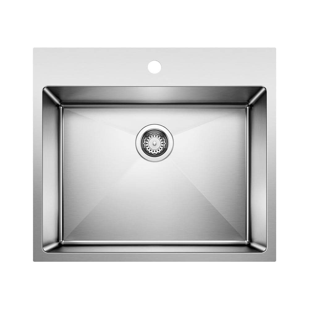 QUATRUS R15 25 in. x 22 in. Drop-in/Undermount Laundry/Utility Sink in Stai