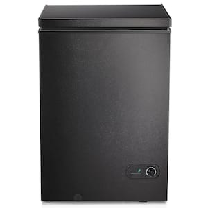 21.18 in., 3.5 cu. ft. Chest Freezer Manual Defrost in Black with Garage Ready
