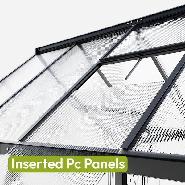 VIWAT 6 ft. W x 7.5 ft. D Greenhouse for Outdoors