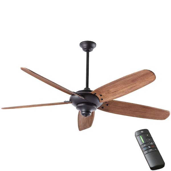 Home Decorators Collection Altura DC 68 in. Indoor Matte Black Dry Rated Ceiling Fan with Downrod, Remote Control and DC Motor