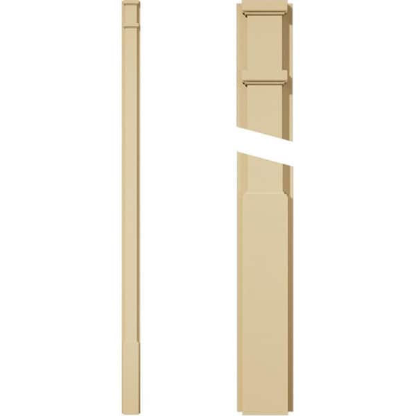 Ekena Millwork 2 in. D x 4 in. W x 90 in. L Primed Polyurethane Pilaster 1- Pack