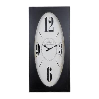 Infinity Instruments New Traditional Decorative Wall Clock with a Twist Brown/White/Beige 
