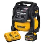 FLEXVOLT 2.5 Gal. 60-Volt MAX Brushless Cordless Electric Air Compressor Kit with Battery 2 Ah and Charger