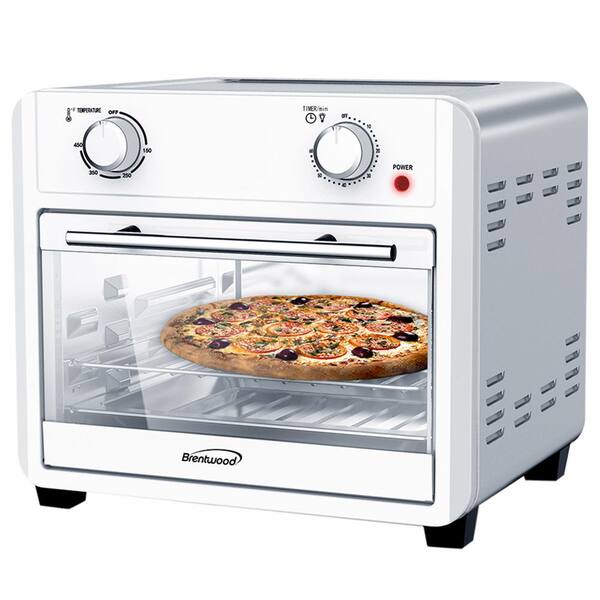 Brentwood 1700-Watt 24 qt. Silver Convection Air Fryer Toaster Oven  985116288M - The Home Depot