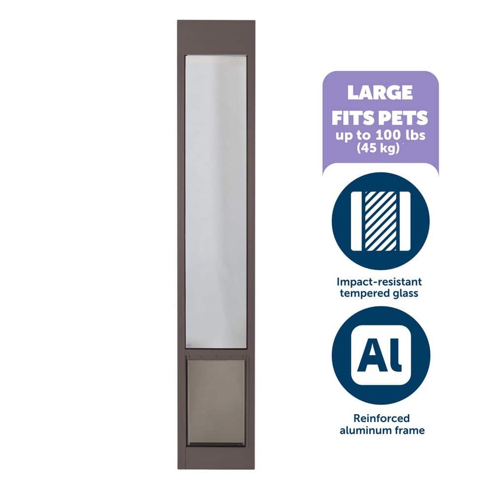 PetSafe 10-1/4 in. x 16-3/8 in. Large Bronze Freedom Patio Panel
