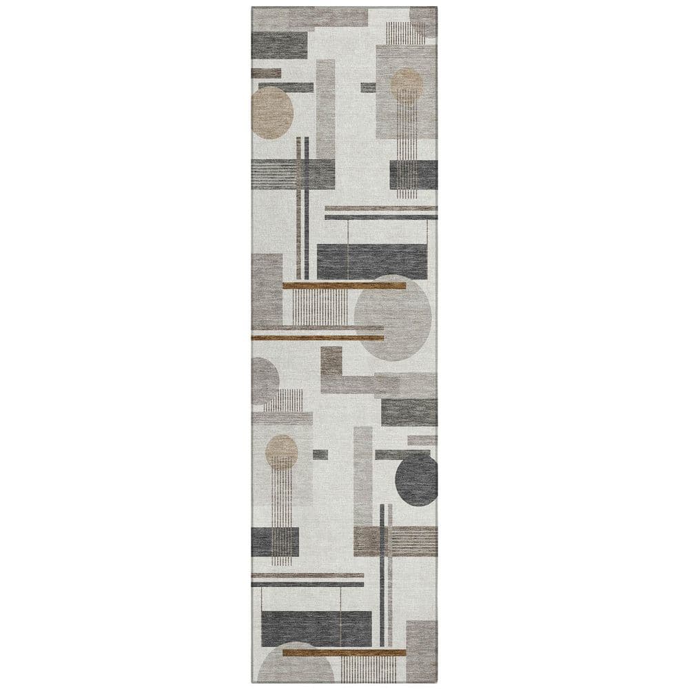 Chantille Machine Washable Indoor/Outdoor Abstract ACN2822 Ivory 2 ft. x 7 ft. Runner Rug price history on PriceWatchPro