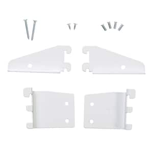 Selectives 0.75 in. White Steel Shelf Bracket for Wire Closet System Kit