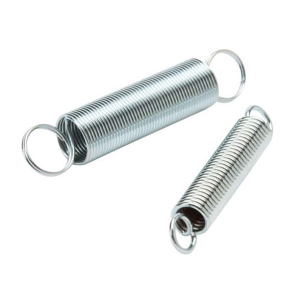 Everbilt 1/4 in. x 1-1/2 in. and 11/32 in. x 1-7/8 in. Zinc-Plated Extension Spring (4-pack)
