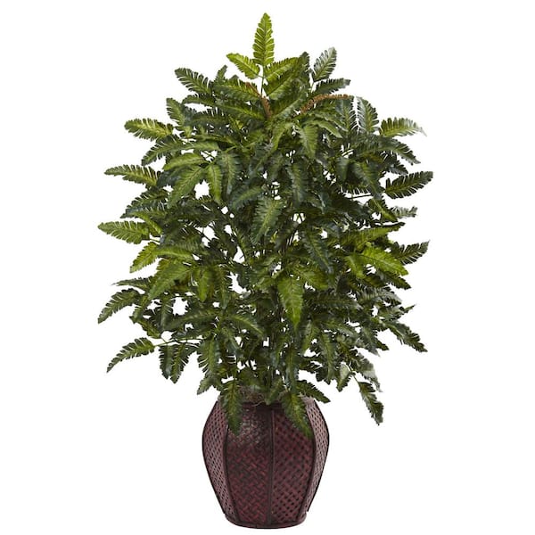 Nearly Natural Artificial Bracken Fern with Decorative Planter