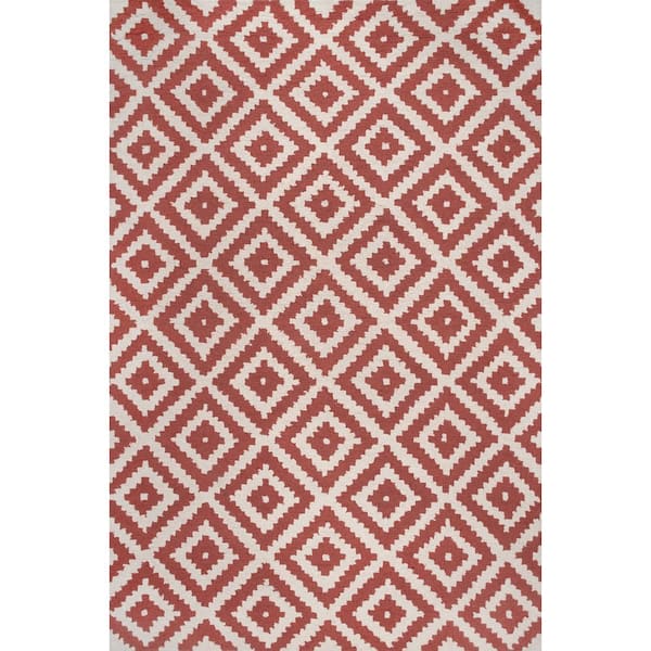 nuLOOM Hand Tufted Kellee Rust 6 ft. x 9 ft. Indoor Area Rug