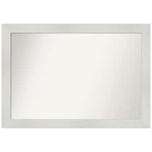 Mosaic White 40.5 in. W x 28.5 in. H Non-Beveled Bathroom Wall Mirror in White