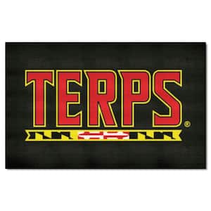 Maryland Terrapins Black 5 ft. x 8 ft. Ulti-Mat Area Rug