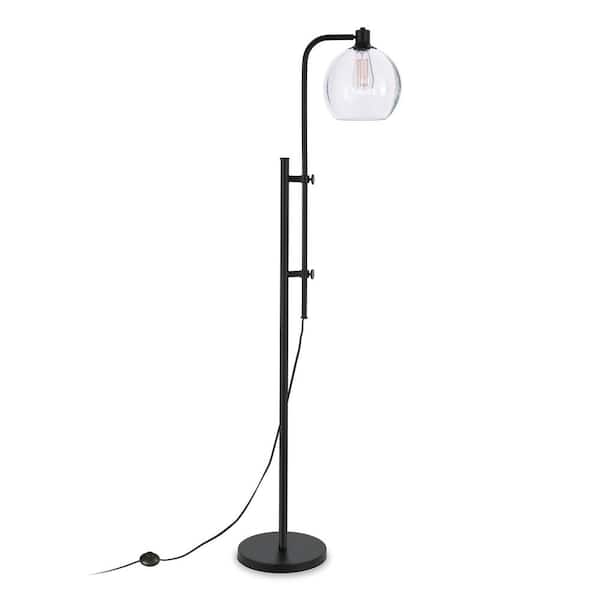 Meyer&Cross Antho 68 in. Blackened Bronze Adjustable Height Floor Lamp
