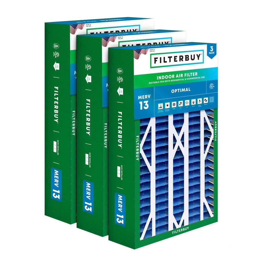 16 in. x 28 in. x 6 in. MERV 13 (FPR 10) Health Defense Pleated HVAC AC Furnace Air Filters for Aprilaire (3-Pack) price history on PriceWatchPro