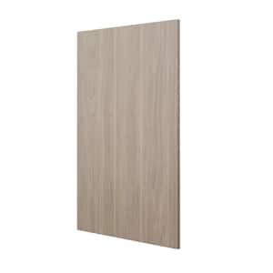 Designer Series 0.625x34.5x23.7 in. Base End Panel in Driftwood