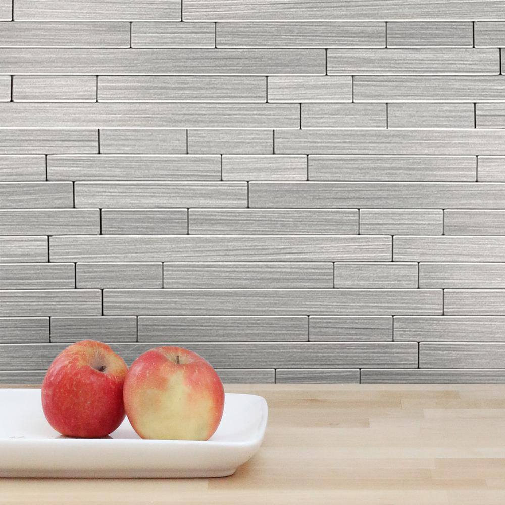 How to Install Backsplash Using Adhesive Tile Mat Backing • Marcia