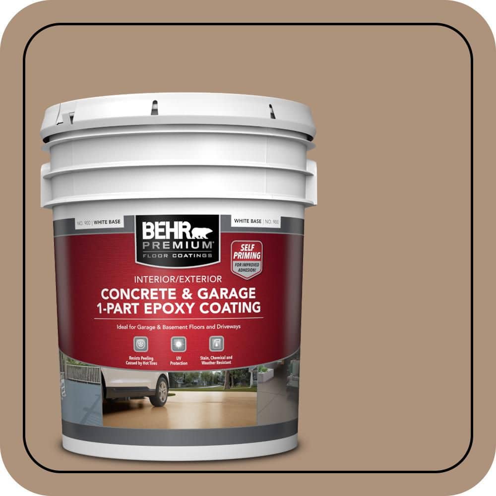 5 gal. #PPU4-04 Soft Chamois Self-Priming 1-Part Epoxy Satin Interior/Exterior Concrete and Garage Floor Paint price history on PriceWatchPro