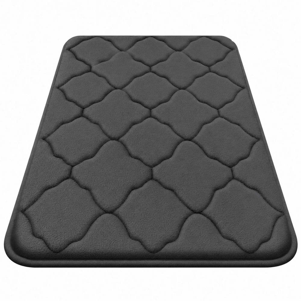 Ultra Soft Memory Foam Bath Mat Non-Slip Absorbent Bathroom Rug Machine Washable Floor Carpet Black price history on PriceWatchPro