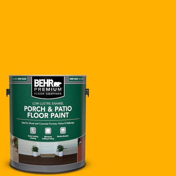 BEHR PREMIUM 1 gal. #S-G-350 Desert Glow Low-Lustre Enamel Interior/Exterior Porch and Patio Floor Paint