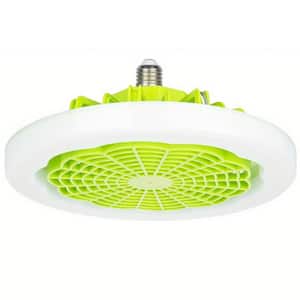 18 In. Indoor Green Low Profile Ceiling Fan With Remote Control Light 3 Speed LED Dimming 3 Colors Flush Mount Fan